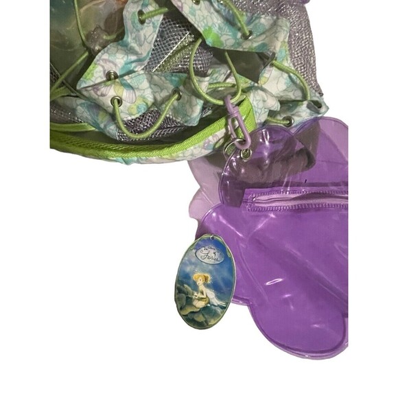 Vintage 2000\'s Disney Store Fairies Tinker bell Mesh Mini Backpack With Tag RARE main image 16